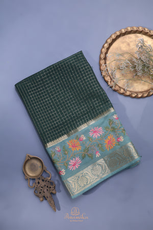 Soft Silk Chanderi Pattu - where weave meets embroidery