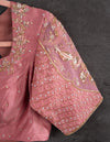 Chanderi Tissue saree with Zari woven buttas
