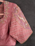 Chanderi Tissue saree with Zari woven buttas