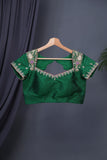 Bandini Georgette saree in hues of green