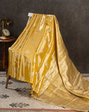 Stunning yellow Kanjeevaram Tissue saree