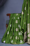 Soft Silk Pattu in a gorgeous green shade