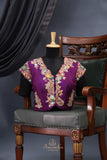 A designer blouse that’s Pure Art -  Purple