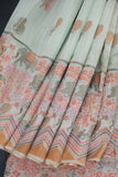 A pure Handloom saree in a lovely pastel shade