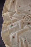 Elegant Cotton Paithani Saree in lovely beige