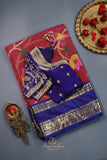 A fusion of jamdaani Grace and kanchi grandeur