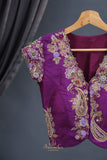 A designer blouse that’s Pure Art -  Purple
