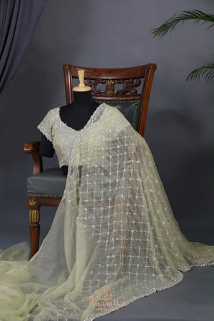 Satin Georgette Cocktail saree