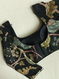 Elegant Black Organza saree with dreamy floral prints