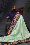 Gorgeous Gadwal with Stunning tanjore painting border