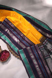 Kanjeevaram saree in a stunning shade of yellow and black