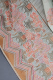 A pure Handloom saree in a lovely pastel shade