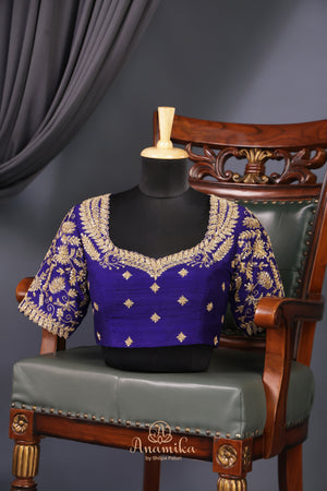 A fusion of jamdaani Grace and kanchi grandeur