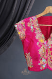 A designer blouse that’s Pure Art -  Hot Pink