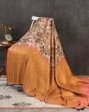 Digital Kalamkari Handloom Tussar with Kanchi Border