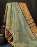Gadwal brocade saree with kanchi border