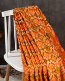 Twill Patola saree in a lovely shade of mustard