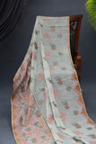 A pure Handloom saree in a lovely pastel shade