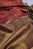 Vintage Kanjeevaram Excellence in Rust Orange and Brown combo