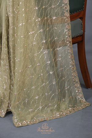 Satin Georgette Cocktail saree