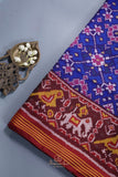 Patan Patola at its best - Royal Blue & Maroon