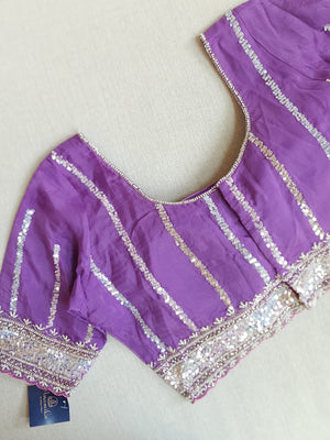 Lilac Love - pretty Georgette saree in a lovely lilac hue
