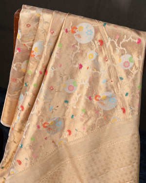 Gold Banarasi Tissue saree