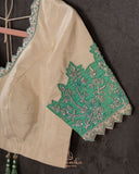 Banarasi Silk Saree in a lovely pastel aqua green shade