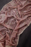 Onion pink organza tissue saree