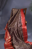 Chocolate brown premium quality kanjeevaram