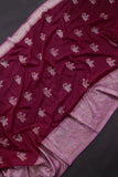Beautiful Banarasi Silk Saree in shades of magenta and pink