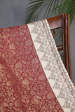 Tmeless kanjeevaram in a maroon shade