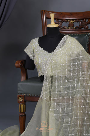 Satin Georgette Cocktail saree