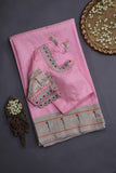 Gadwal Paithani saree in lovely baby pink