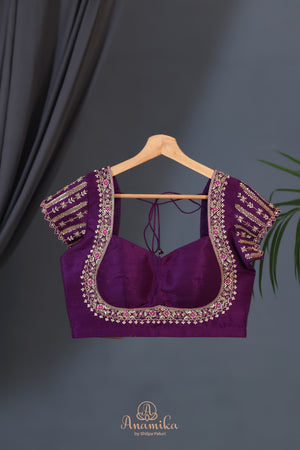 Soft crepe silk sarees in dual shades with designer blouses
