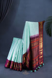A Vintage kanjeevaram in a lovely shade of blue