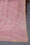 Blush Pink Satin Georgette Cocktail saree
