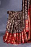 Chocolate brown premium quality kanjeevaram