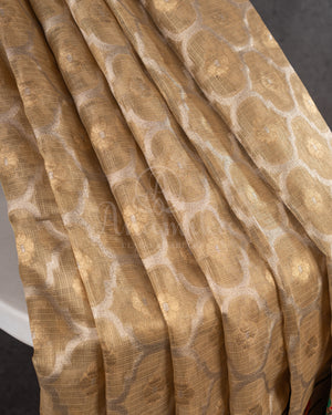 Golden Kota Silk Saree with a beautiful paithani border saree