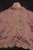 Onion pink organza tissue saree