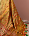 Tissue Kanjeevaram saree with a stunning paithani border