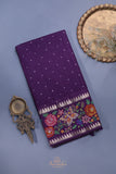 Soft Tussar with a contemporary elegance-Purple