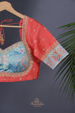 Stunning mysore crepe silk saree in a lovely combo