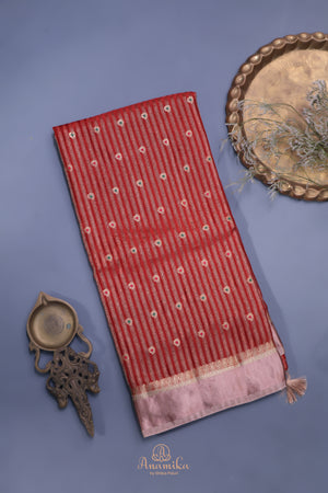 Soft Silk Pattu - An understated luxury - Maroonish Red