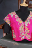A designer blouse that’s Pure Art -  Hot Pink