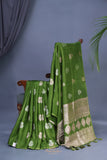 Soft Silk Pattu in a gorgeous green shade