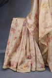 A dreamy floral organza in beautiful shades of pista green