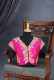 A designer blouse that’s Pure Art -  Hot Pink