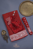 A Georgette beauty in stunning red