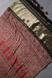 Ajrak on modal silk with complete handwork